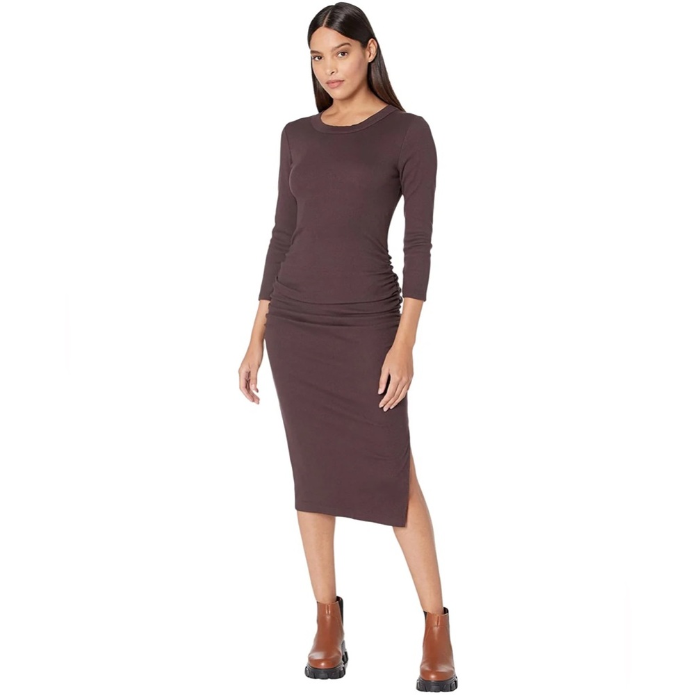 Michael Stars Christina Sheath Dress Color Oak size small - Picture 2 of 8